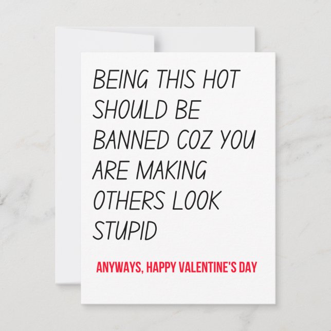Funny Valentines Jour cadeaux et carte (Devant)