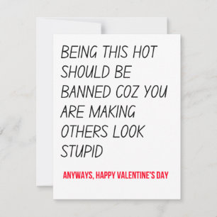 Funny Valentines Jour cadeaux et carte