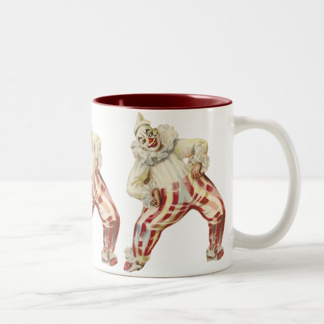 FUNNY VINTAGE CLOWN DESIGNER CAFÉ MUGS - CADEAUX (Droit)