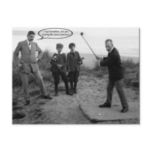 Funny Vintage Golf Carte postale