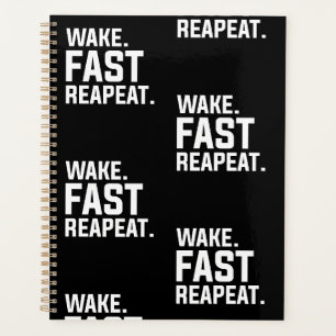 Funny Wake Fast Repeat Graphisme Sarcastique