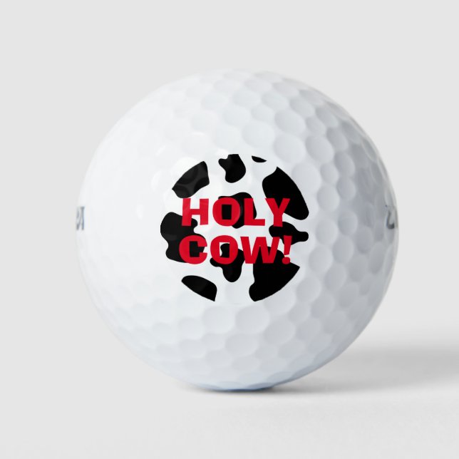Funny Wilson balle de golf avec taches de vache po (Devant)