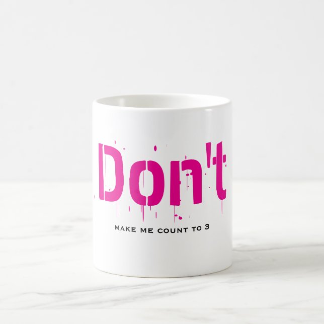 Funny Witty Clever Cool Minimalist Coffee Mug (Centre)