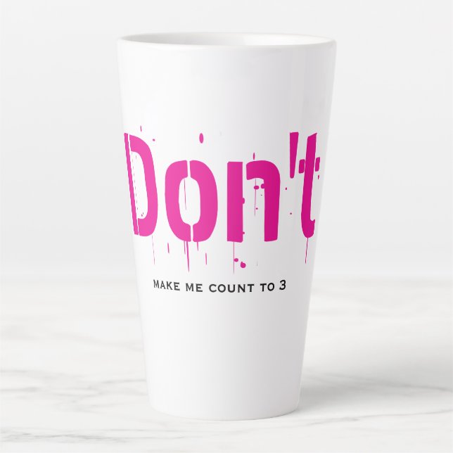 Funny Witty Clever Cool Minimalist Latte Mug (Devant)