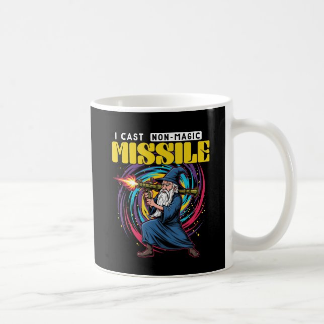 Funny Wizard with Rocket Launcher Mug (Droite)