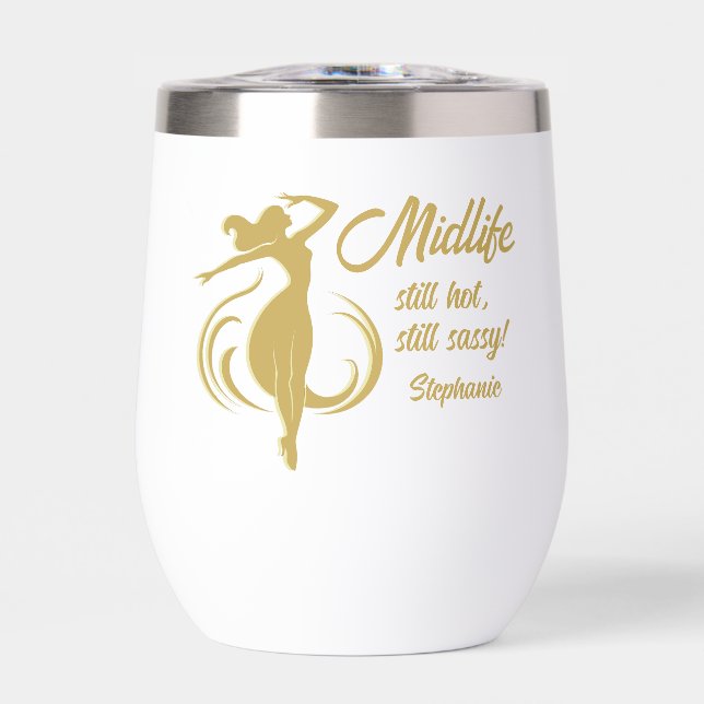 Funny Woman's Gold Midlife Toujours Hot 50e annive (Avant)