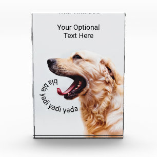 Funny Yapping Chig bloc photo de texte personnalis