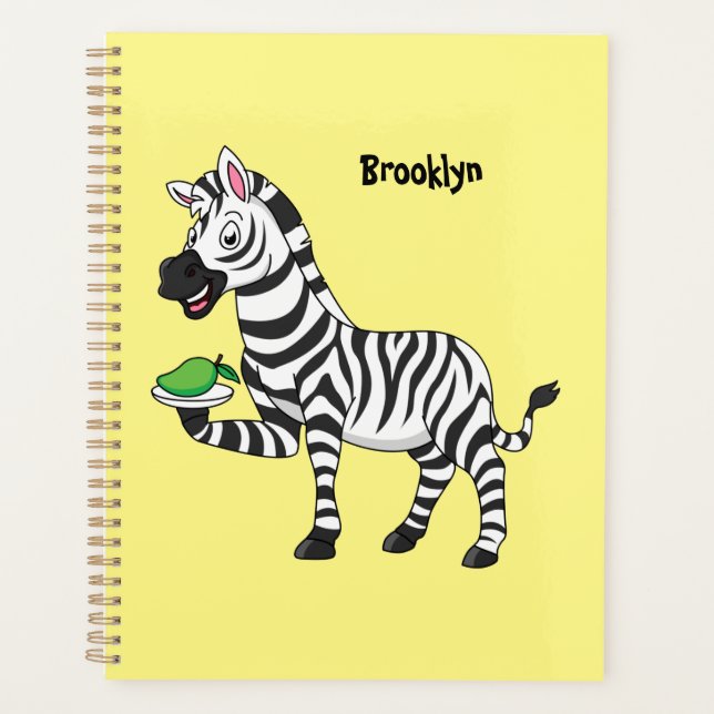 Funny zebra cartoon illustration (Devant)