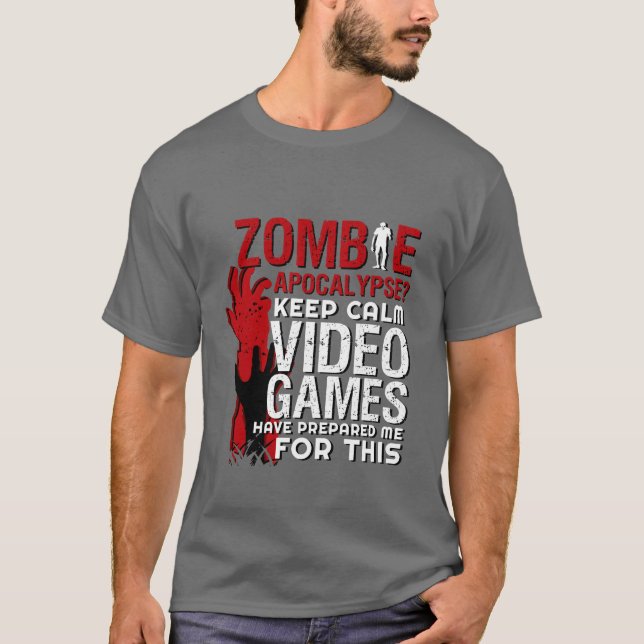 Funny Zombie Apocalypse Grunge Tshirt pour les jou (Devant)