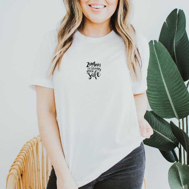 Funny Zombies Halloween Autumn Quote T-Shirt (Créateur téléchargé)