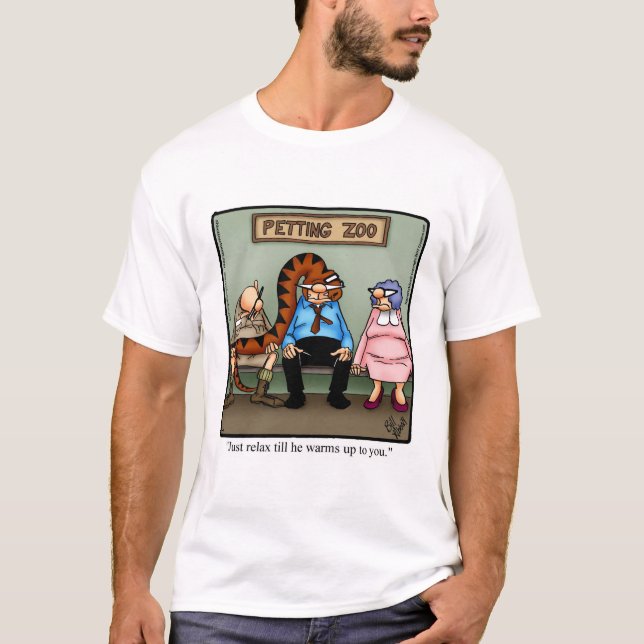 Funny Zoo Docent Humour T-shirt (Devant)