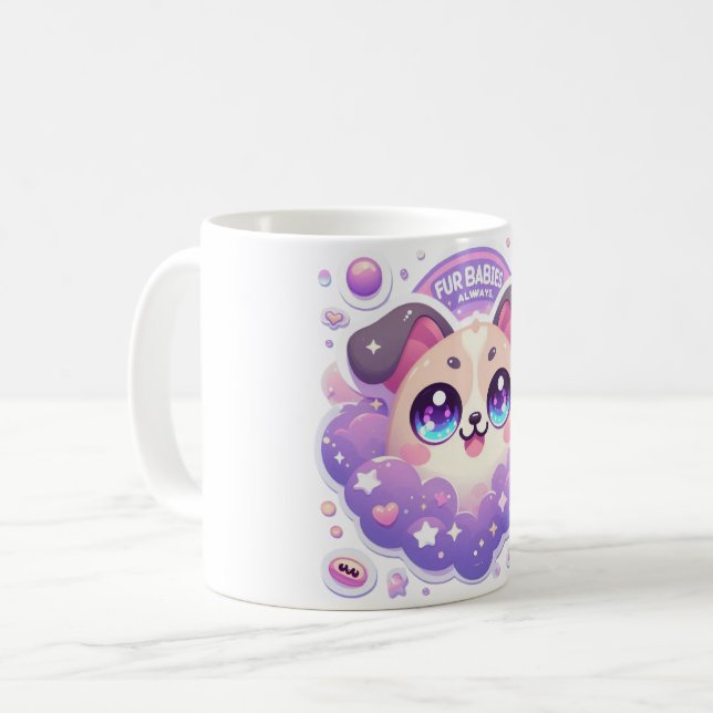 Fur Babies toujours mignonne chiot Mug pour les Am (Devant gauche)