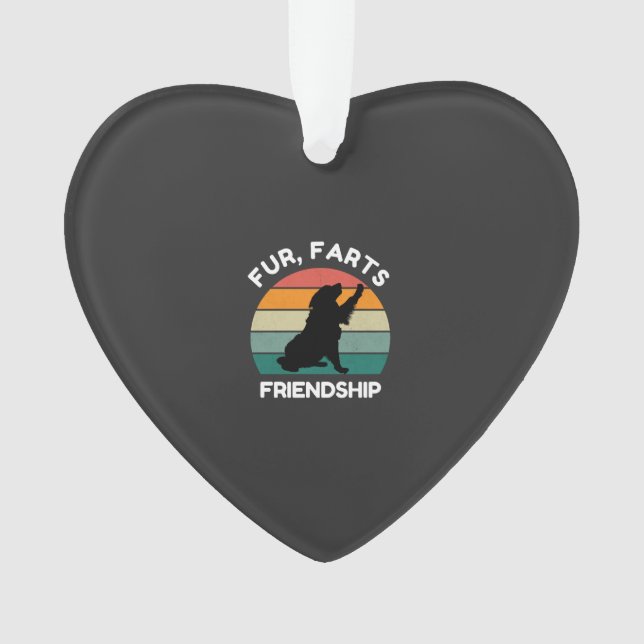 Fur, Farts, Friendship - Funny Dog Lover Retro (devant)