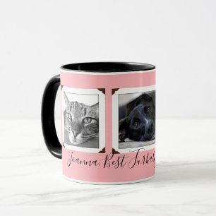 Furbaby Mom Three Pet Photos cadeau Mug