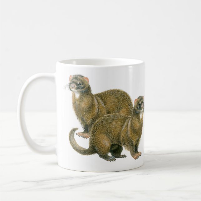 Furet, tasse de cadeau de putois (Gauche)