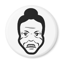 Furious Bun Granny – Fridge Magnet