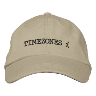 Fuseaux horaires tristes Casquette brodé