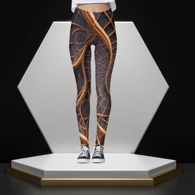 Fusion de bande : Leggings géométriques Brown et n (Créateur téléchargé)