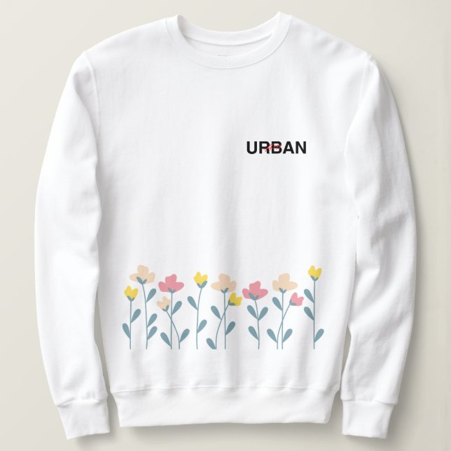 Fusion de la Flore et du sweatshirt du design urba (Design devant)