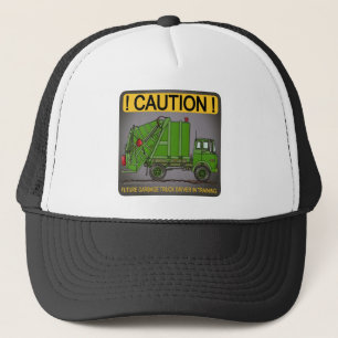 Futur casquette de conducteur de vert de camion à