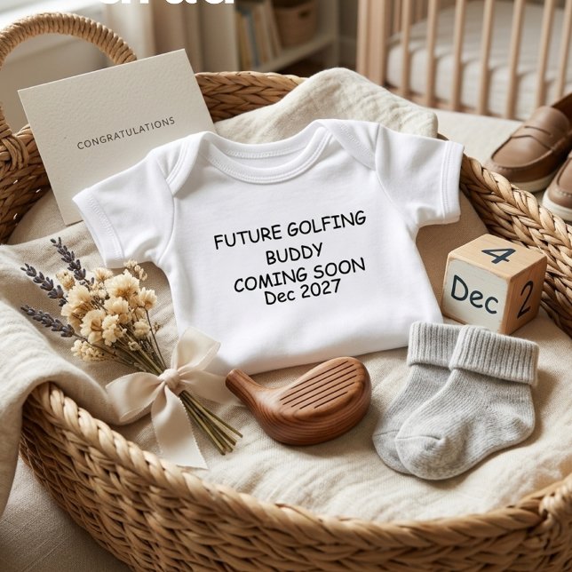 Futur Copain de Golf Bébé Body Grossesse Golf (Créateur téléchargé)