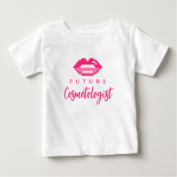 Futur cosmétologue mignon t-shirt bébé pour fille