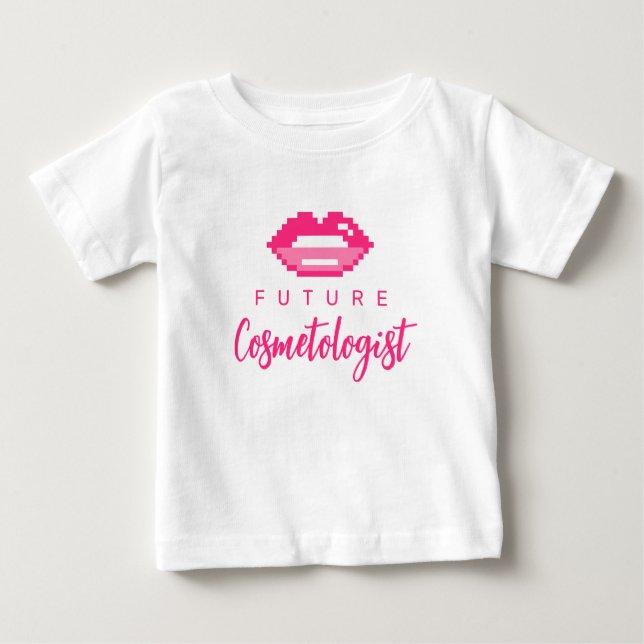 Futur cosmétologue mignon t-shirt bébé pour fille (Devant)