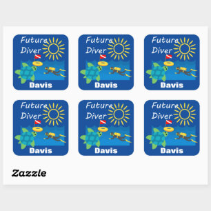 Futur Diver Design - Stickers Carrés