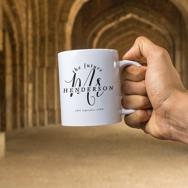 Futur élégant M. Fiançailles Coffee Mug (Créateur téléchargé)