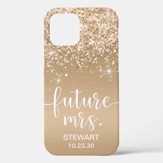 Futur Étui Madame Gold Glitter Case-Mate pour iPho (Verso)