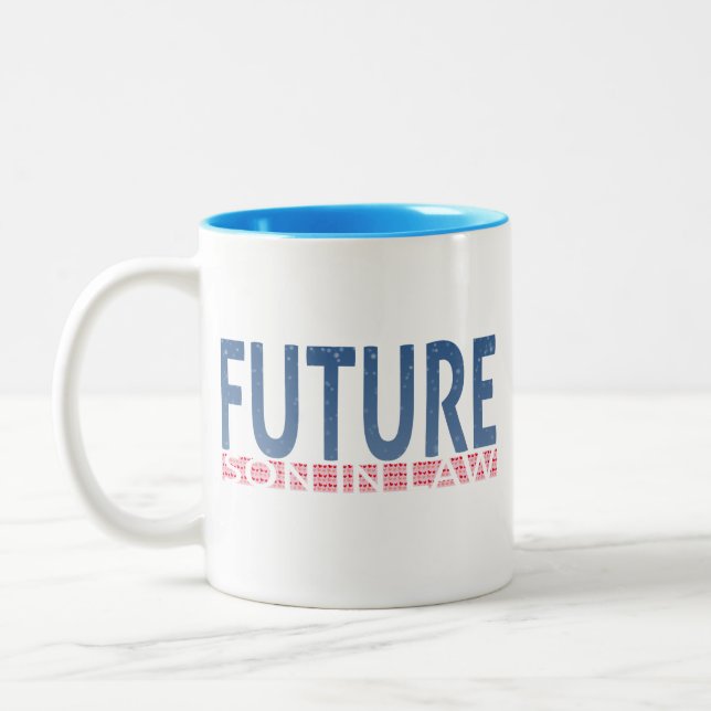 futur fils en droit tasses et tasses (Gauche)