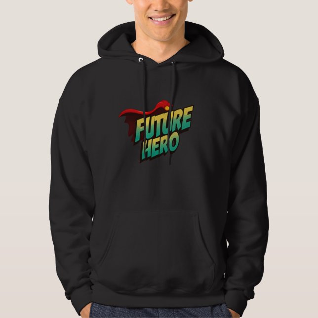 Futur Héros Sweat - shirt à capuche Design (Devant)