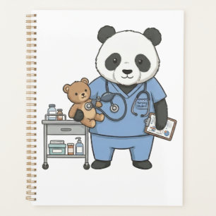 Futur infirmier Panda : étudiant en médecine adora