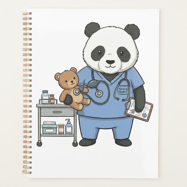 Futur infirmier Panda : étudiant en médecine adora (Devant)