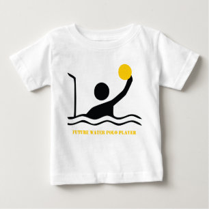 Futur joueur de water polo silhouette bébé t-shirt