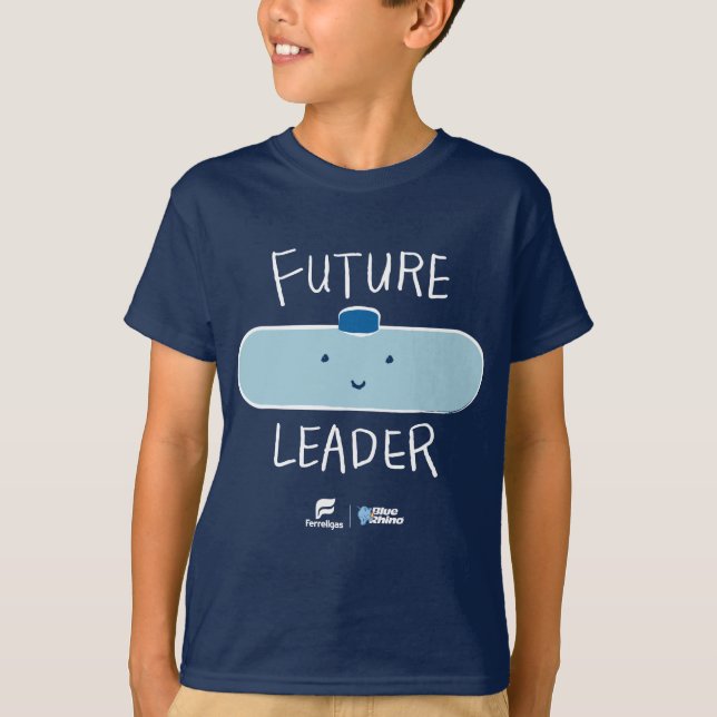 Futur leader Smiling Tank Boys' T-shirt Dk Blue (Devant)