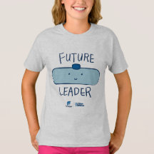 Futur leader souriant T-shirt de filles de chars