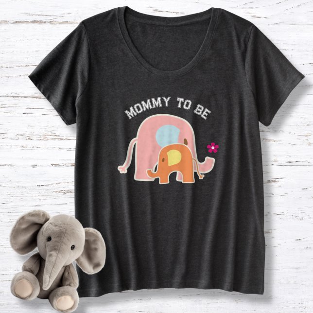 Futur Maman Eléphant Rose avec Bébé (Créateur téléchargé)