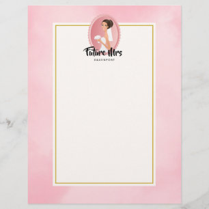 Futur Mme avec mariée en Mariage Gown