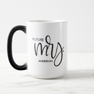 "Futur Mme" Chic Fiançailles personnalisé Mug