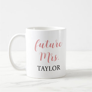 Futur Mme Coffee Mug - Pink Script cadeau nuptiale
