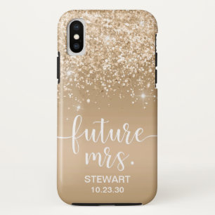 Futur Mme Étui Gold Glitter Case-Mate iPhone