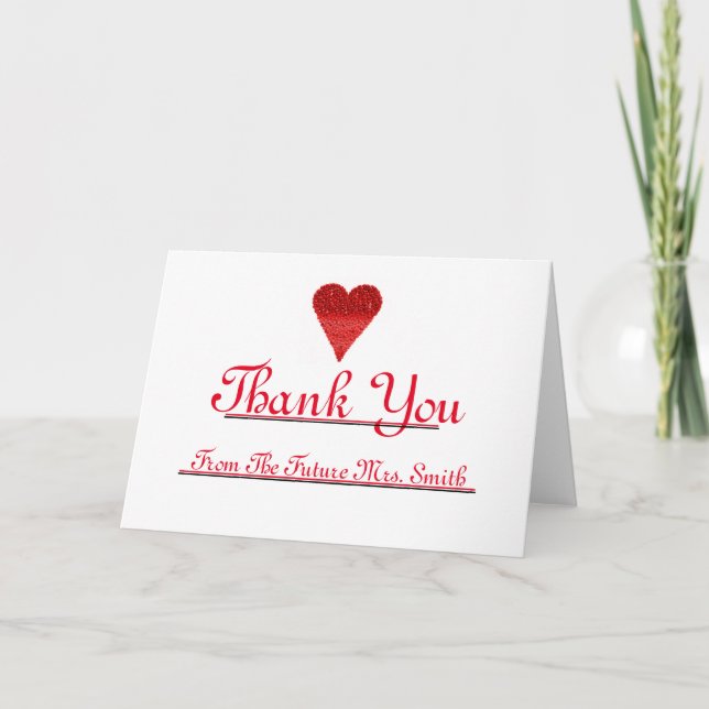 Futur Mme Merci Red Heart note (Devant)