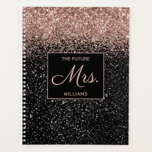 Futur Mme Rose Parties scintillant or Mariage Blac