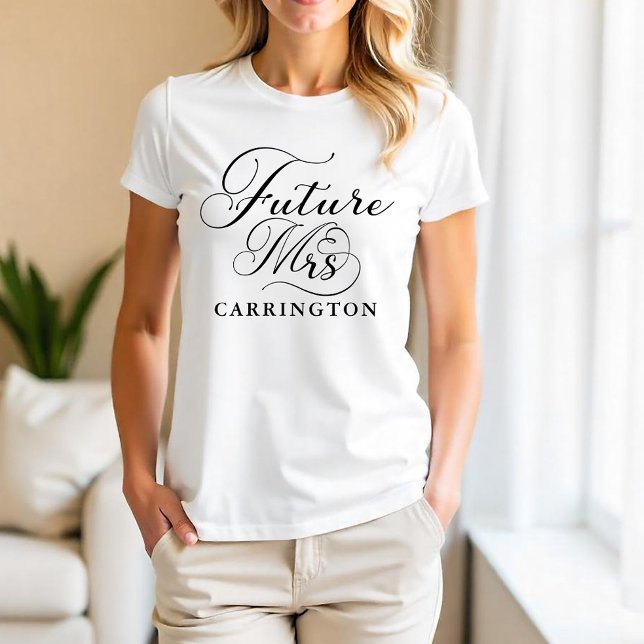 Futur Mrs Shirt – T-Shirt Mariée Écriture Personna (Future Mrs Tee)