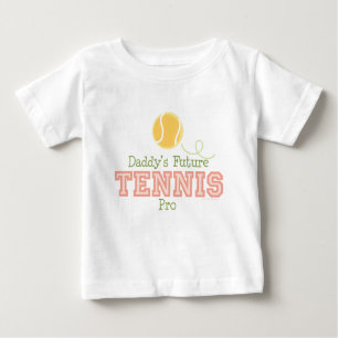 Futur pro T-shirt de bébé du tennis du papa