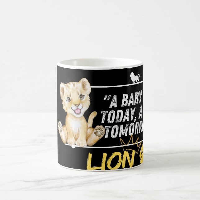 Futur Roi : Bébé Lion Motivational Mug Artwork (Centre)