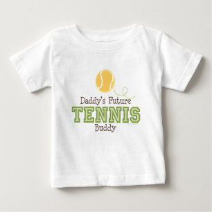 Futur T-shirt de bébé d'ami du tennis du papa