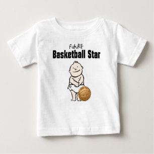 Futur T-shirt de bébé de star du basket-ball