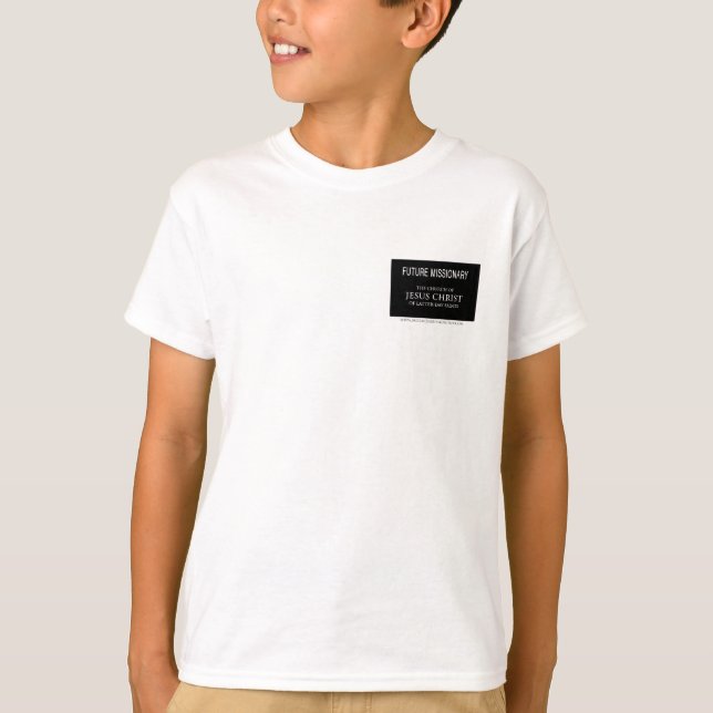 Futur T-shirt d'étiquette de nom de missionnaire (Devant)